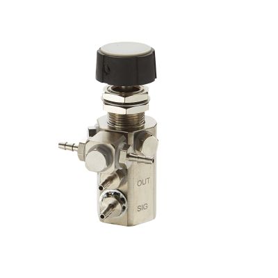 Water Relay Combo Valve with Black Knob and Double Barb Swivel DCI 7304