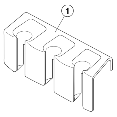 Belmont Handpiece Holder Shell for 3 Handpieces (Top)